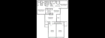 2 Bedroom, 2 Bath 1,243 sq. ft.