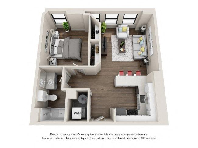 Champion Floor Plan at Studebaker Lofts, South Bend, IN, 46601