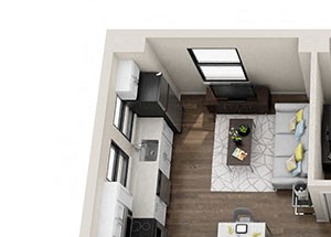 Land Cruiser Floor Plan Land Cruiser Floor Plan at Studebaker Lofts, South Bend, IN