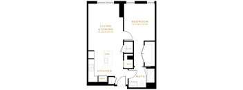 1 Bedroom - 1 Bath | A01