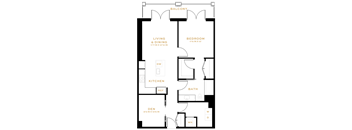 1 Bedroom Den - 1 Bath | AD03A