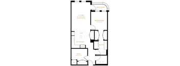 1 Bedroom Den - 1 Bath | AD04