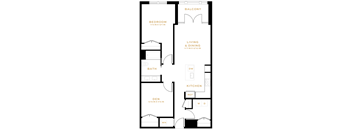 1 Bedroom Den - 1 Bath | AD05