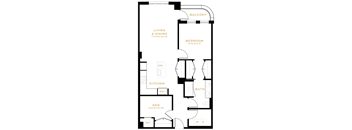 1 Bedroom Den - 1 Bath | AD07