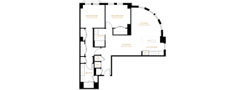 2 Bedroom - 2 Bath | B03B