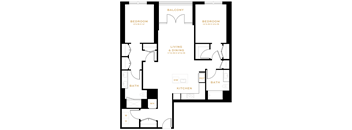 2 Bedroom - 2 Bath | B04