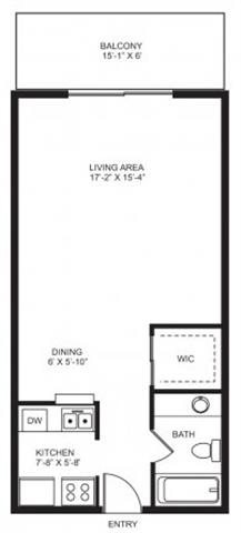 Studio Floor Plan 1