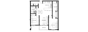 2 Bedroom 2 Bath I Floor Plan at The Ideal, Madison