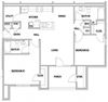 2bed2bath 2 bedroom 2 bathroom Floor Plan