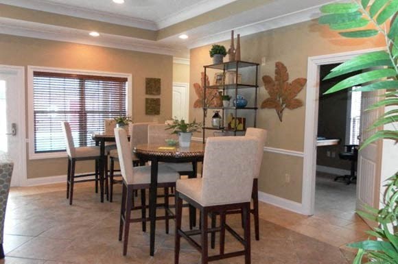 Office with tables and chairs