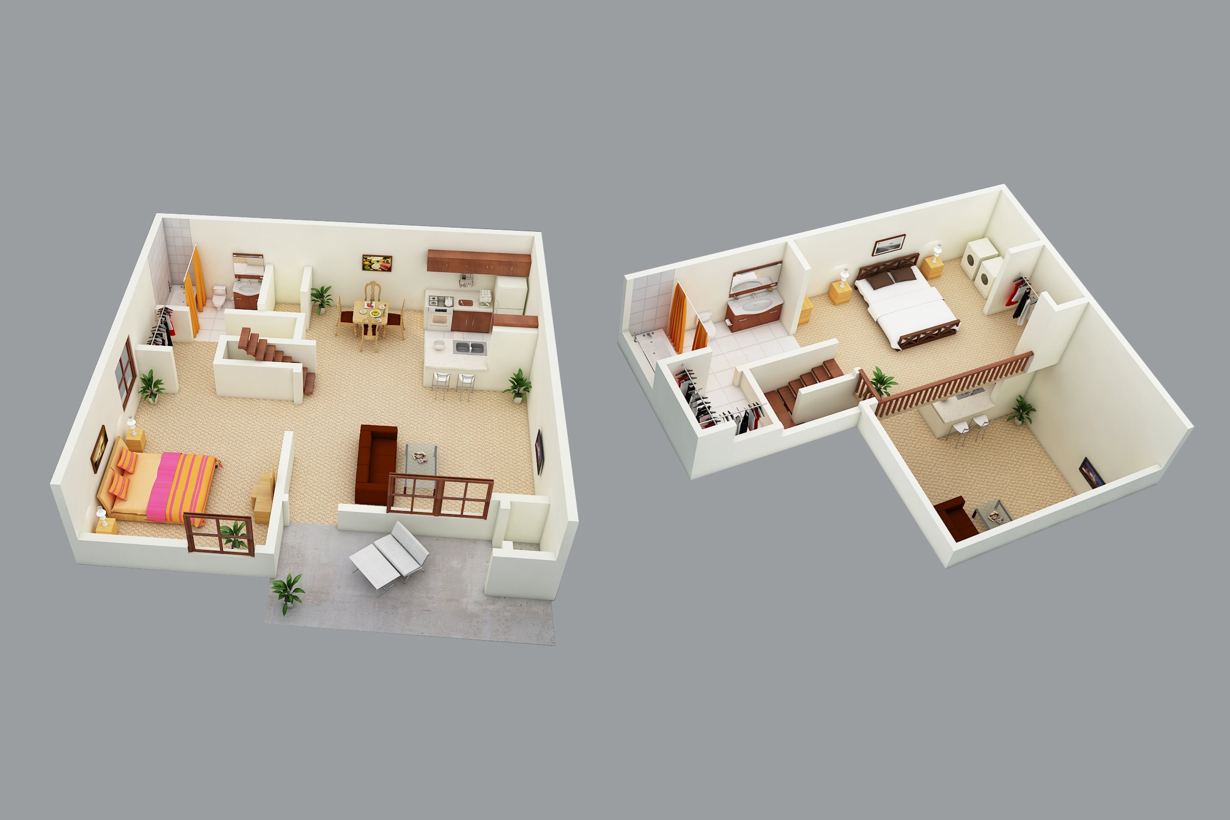 2x2-Loft 2x2 Loft-style apartment at Whisper Lake Apartments