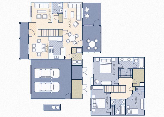 Azalea Commons 1860 Floor Plan 2