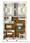 2 Bedroom 1 1/2 Bath