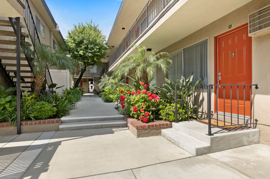 Courtyard at Parkview Terrace Apartments, California