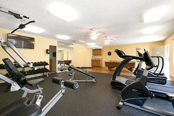 Apartments for Rent in Valley Village - Riverside Villa - Fitness Center with Exercise Equipment