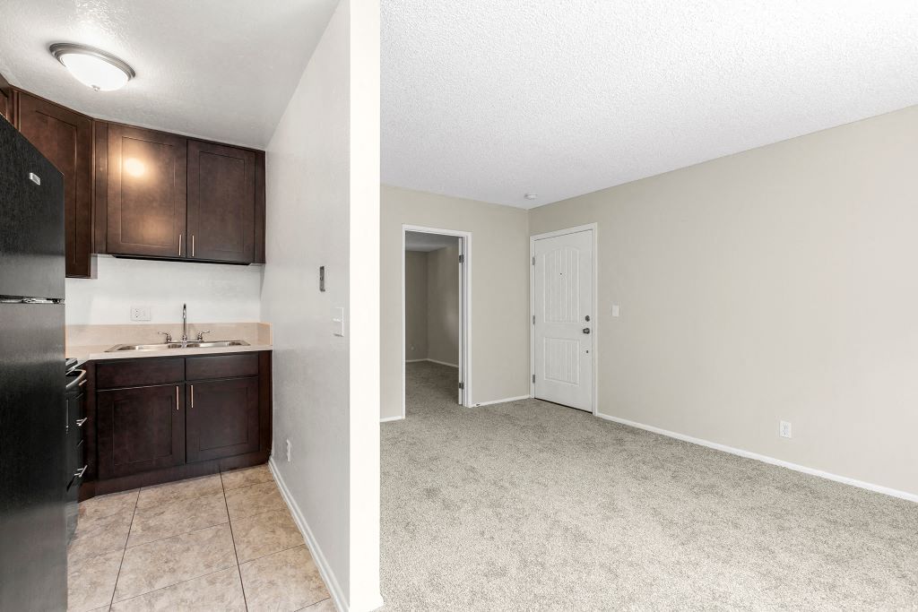 West Hills apartments kitchen and living area