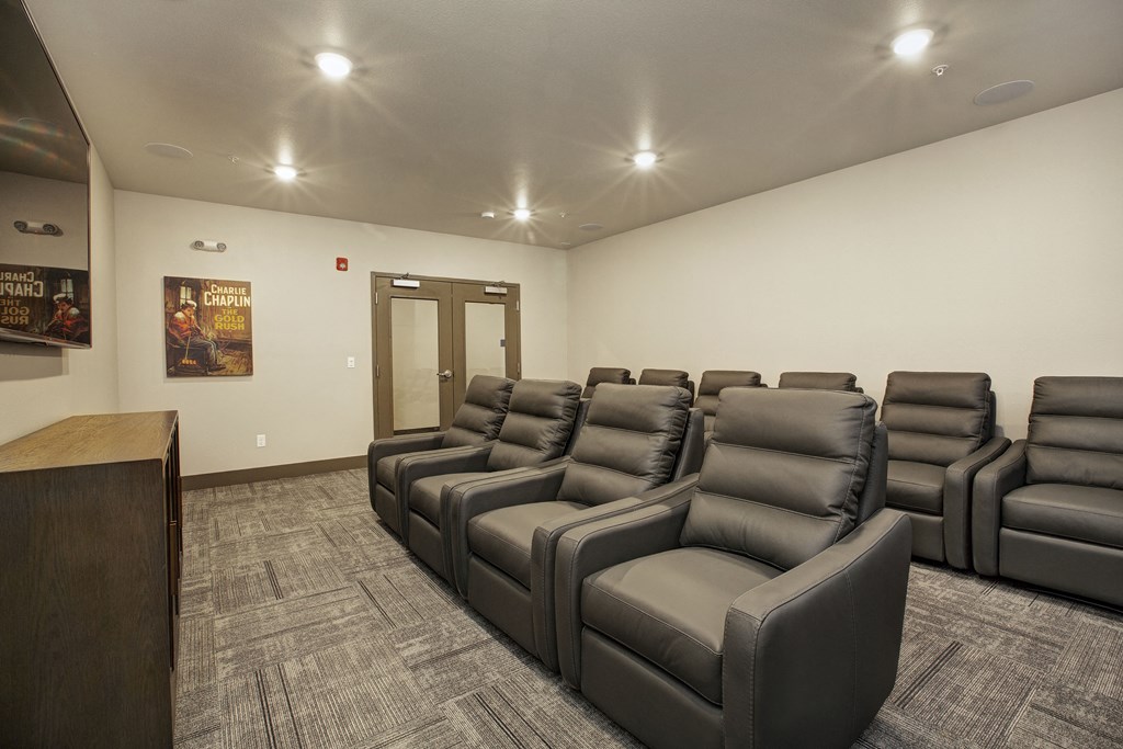 Movie Room l Reno, NV 89521 l Vintage at the Crossing Senior Apt Homes