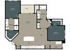 B4 Floor Plan B4 Floor Plan at Touchstone Modern Apartment Homes, 11996 Ridge Parkway, 80021