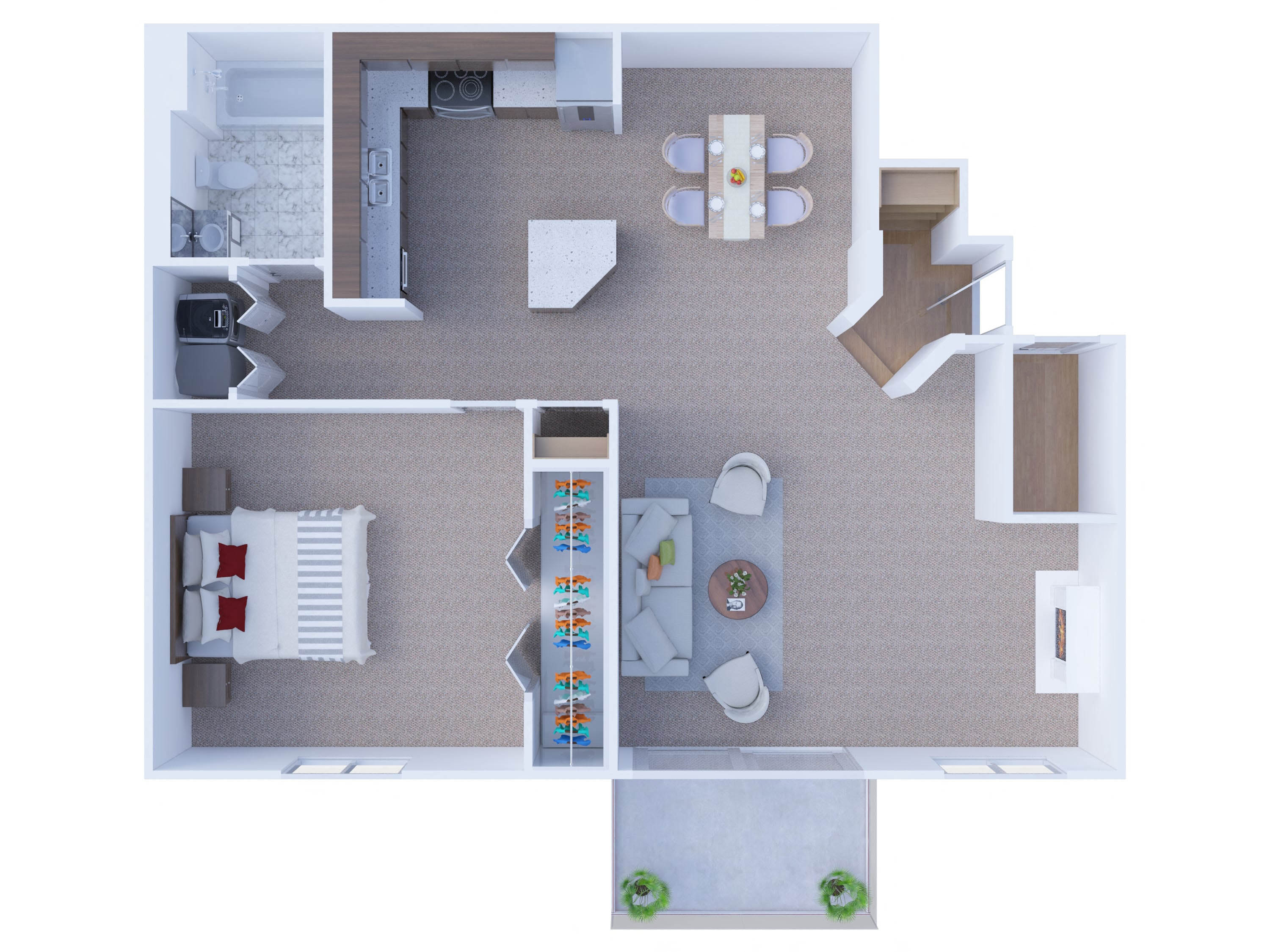 1 Bedroom Floor Plan A2