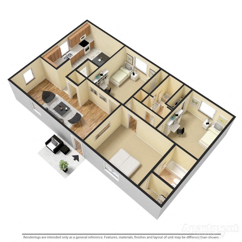 3 BED Floor Plan 6