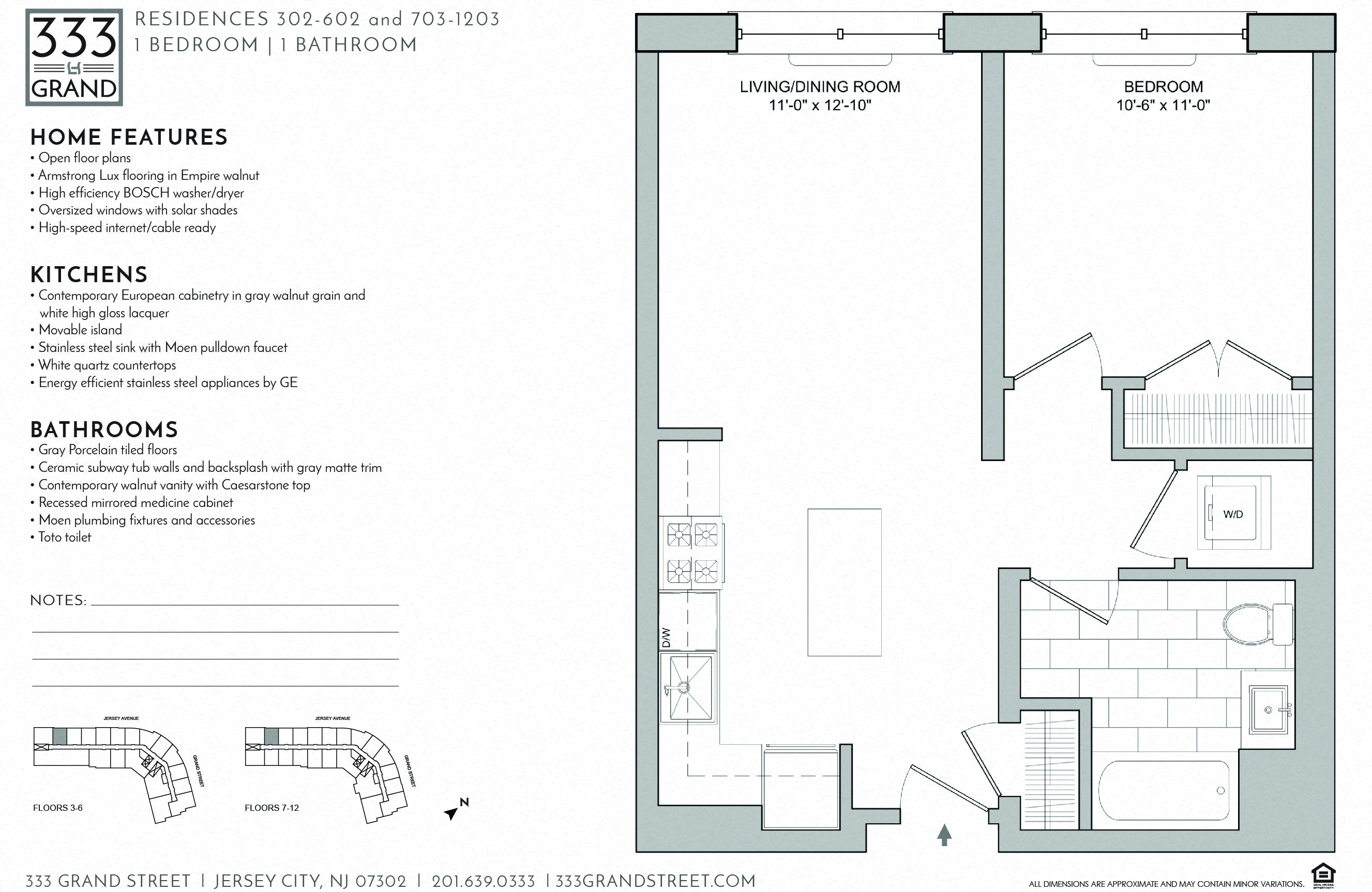 333 GRAND - 1 BEDROOM FLOOR PLAN AL