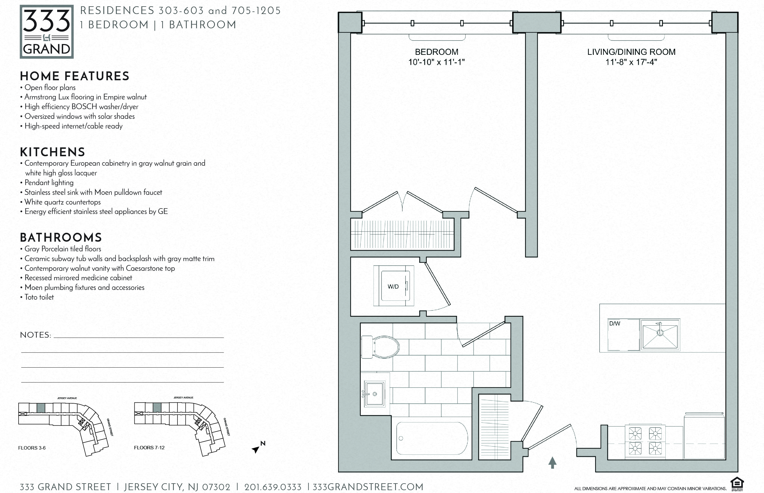 333 GRAND - 1 BEDROOM FLOOR PLAN AM