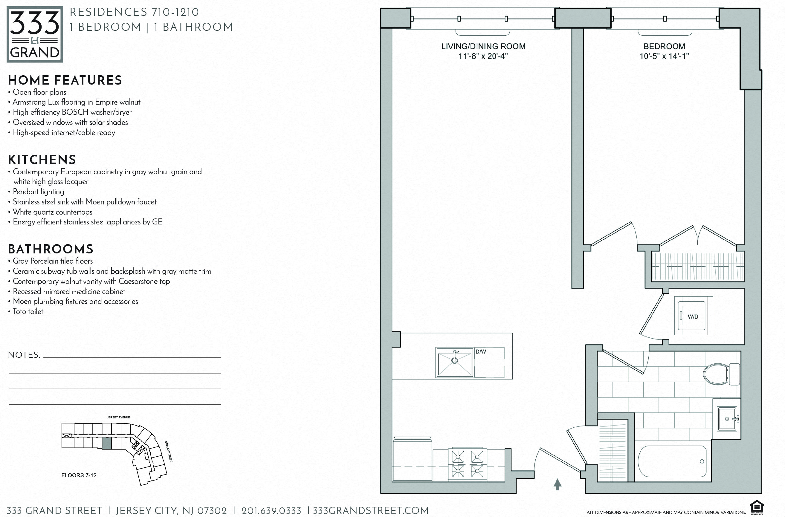 333 GRAND - 1 BEDROOM FLOOR PLAN AU
