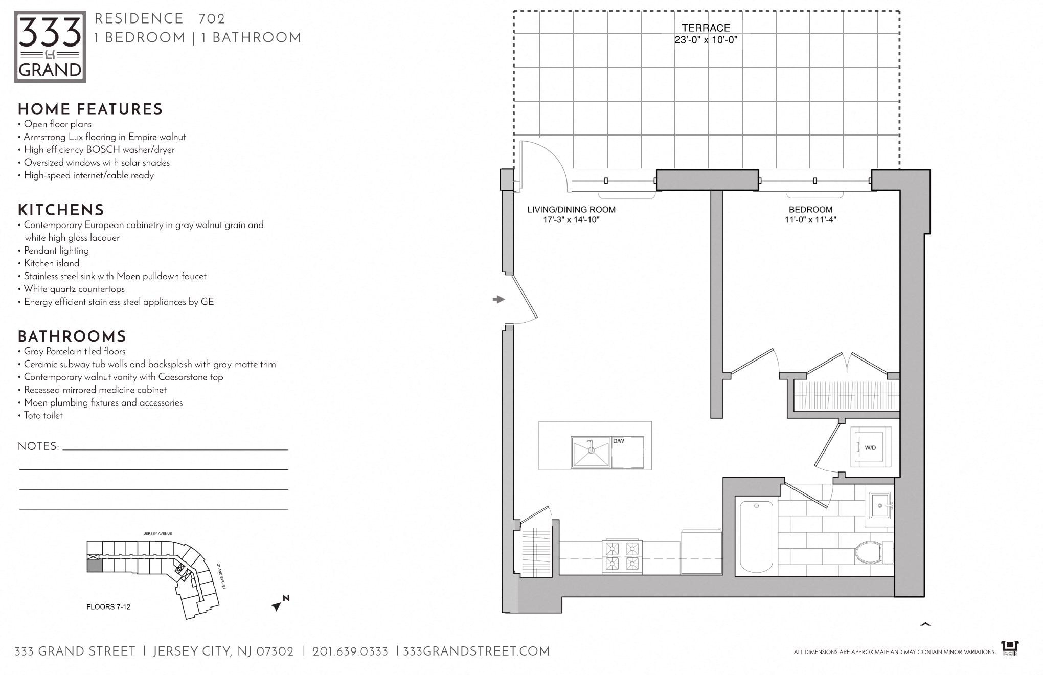 333 GRAND - 1 BEDROOM FLOORPLAN AV