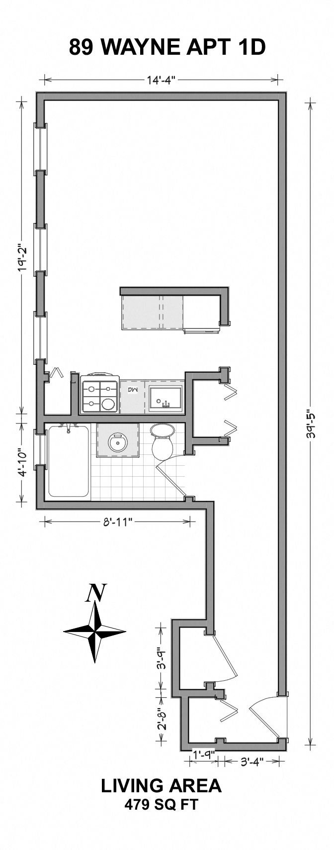 89 Wayne Street - Studio D