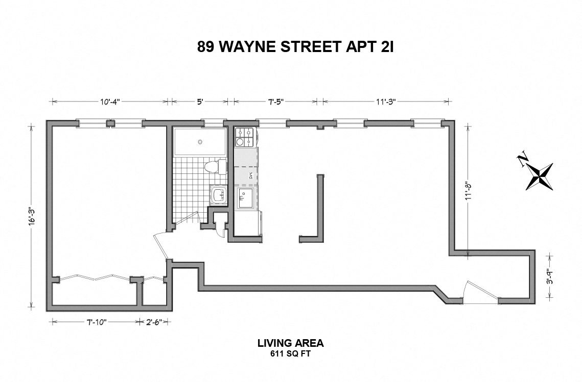 89 Wayne Street  - 1 Bedroom I