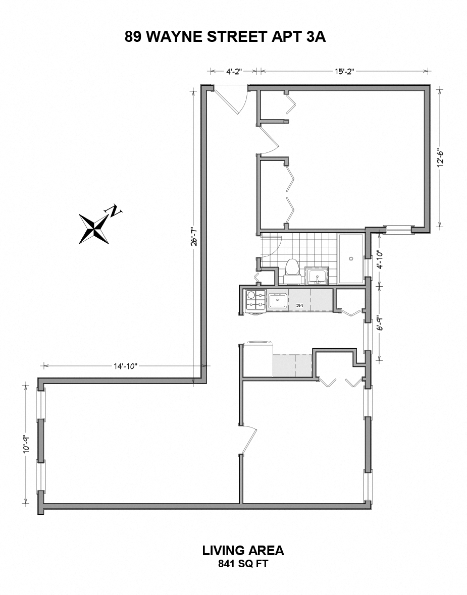 80 Wayne Street - 2 Bedroom A