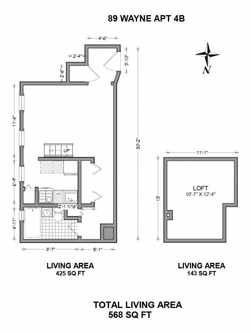 89 Wayne Street - Studio B Loft