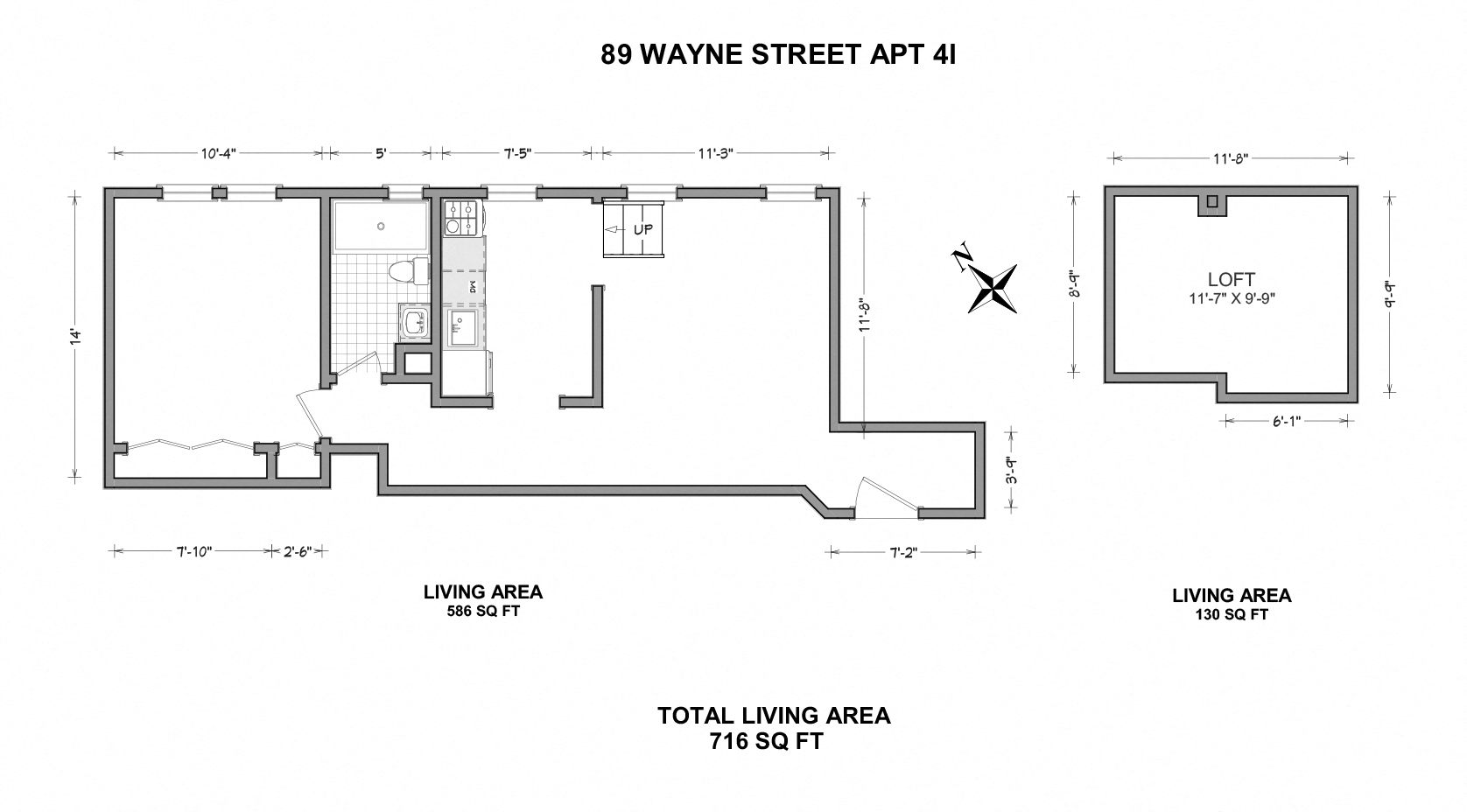 89 Wayne Street - 1 Bedroom I Loft