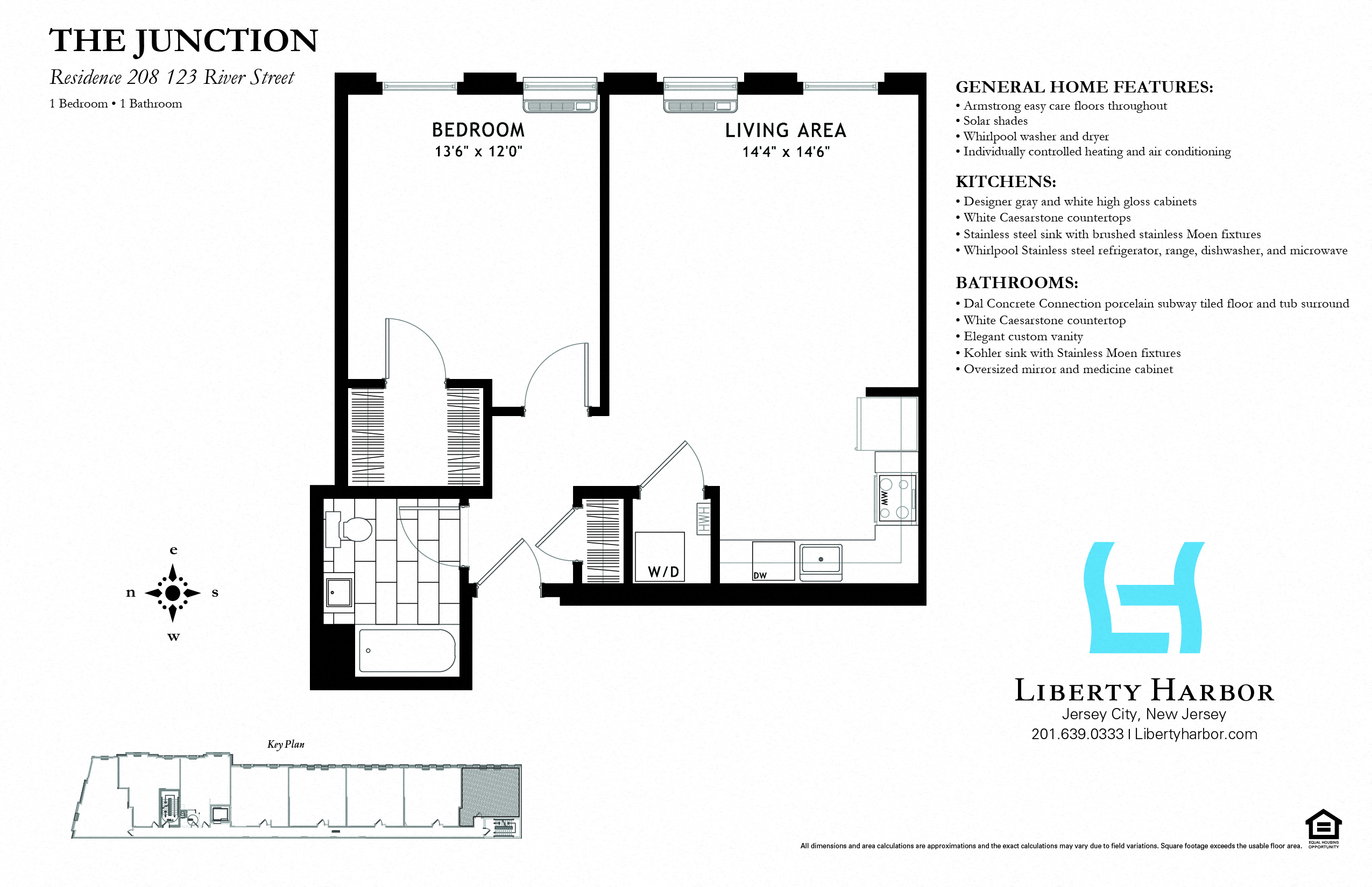 JUNCTION-1 BEDROOM PLAN J