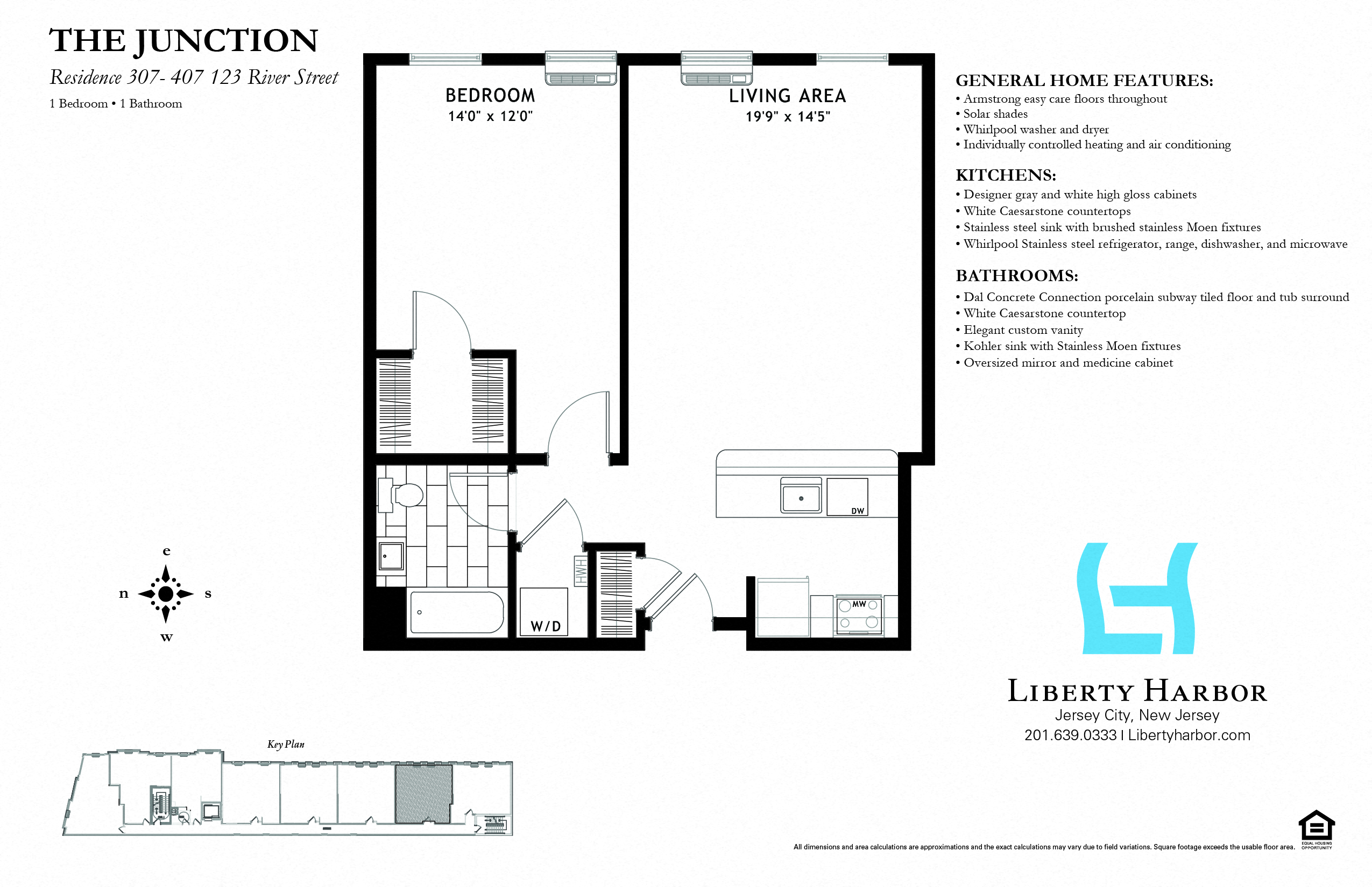 JUNCTION-1 BEDROOM PLAN K