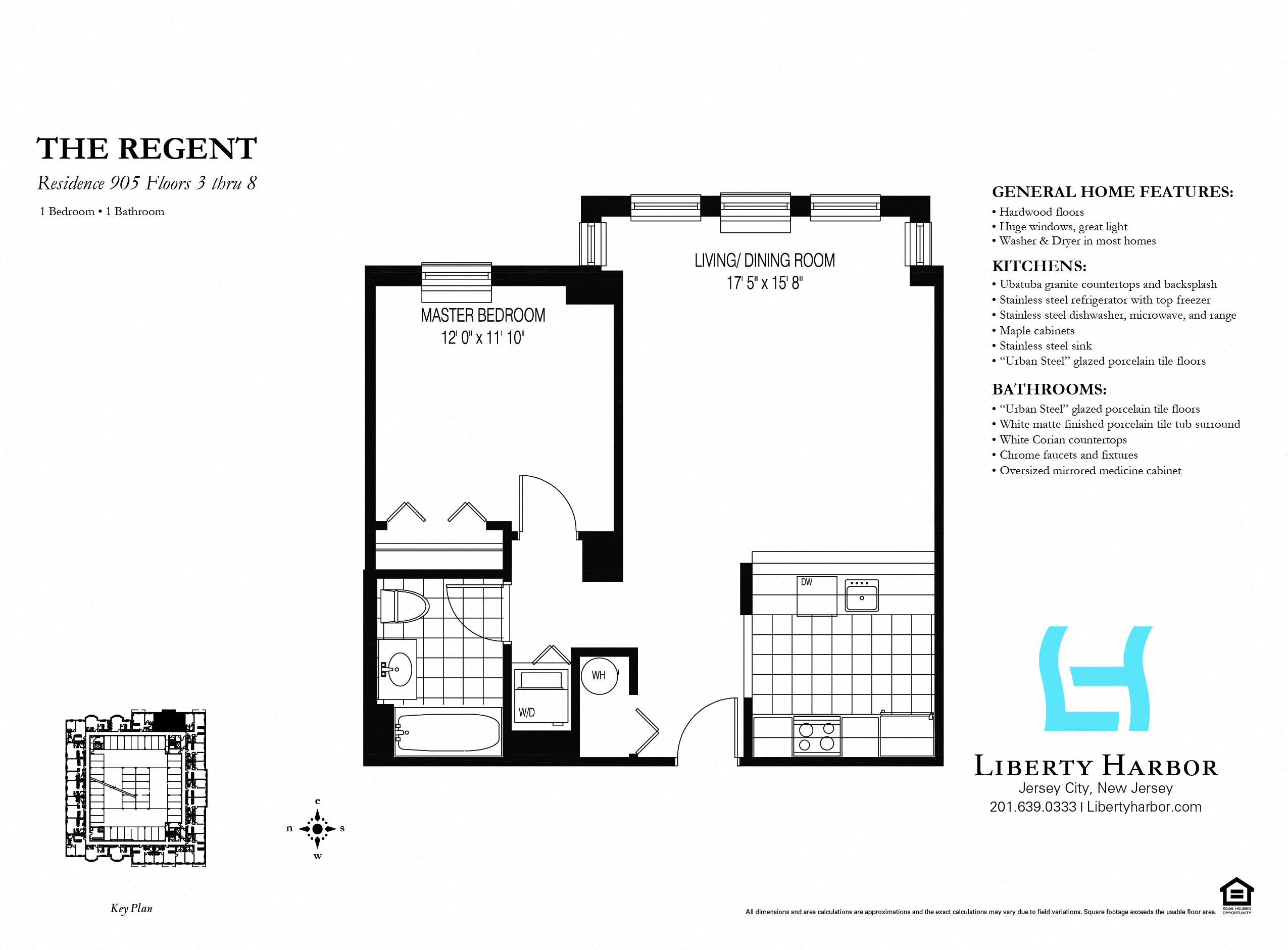 30 REGENT-1 BEDROOM PLAN X