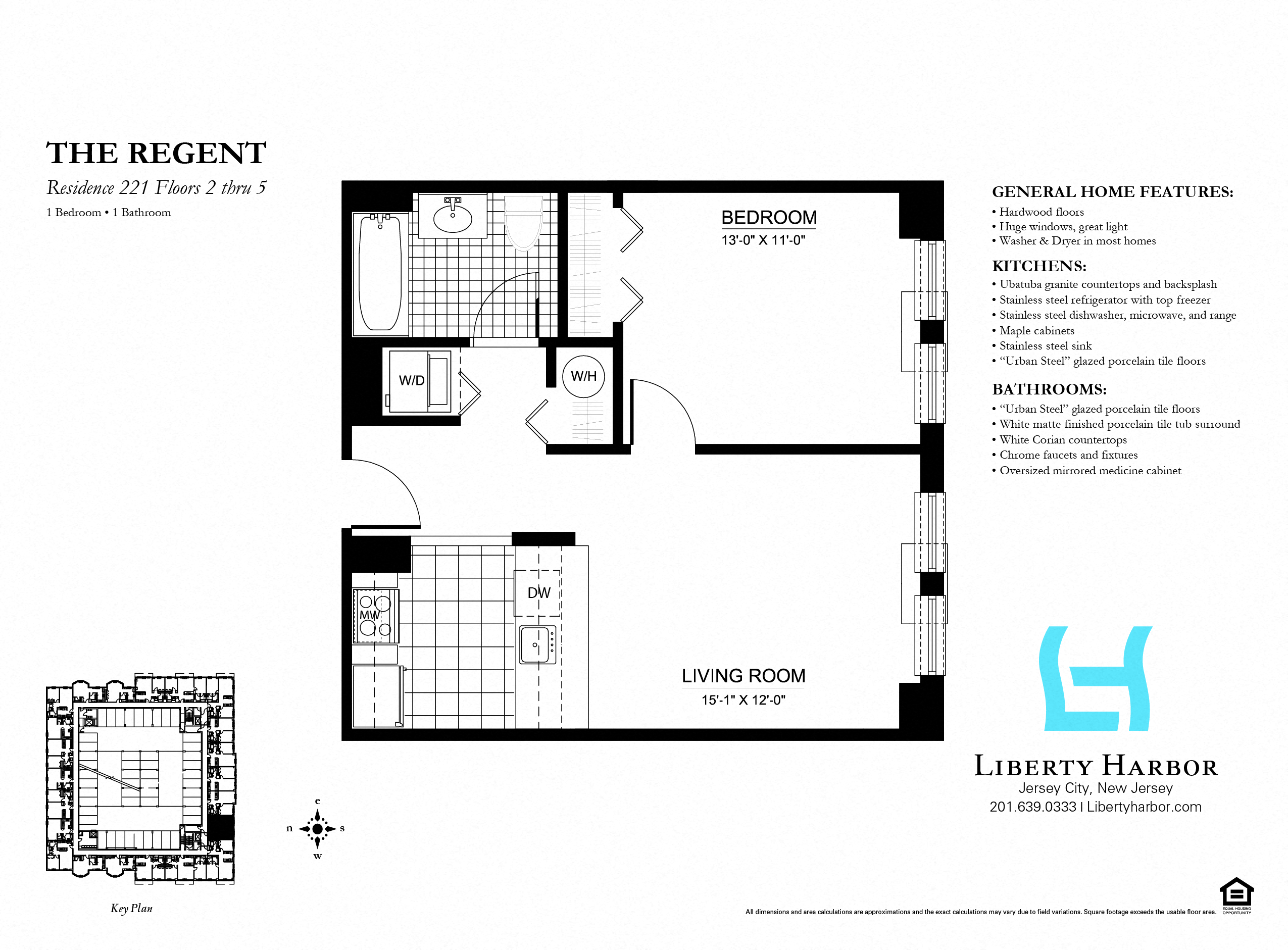 30 REGENT-1 BEDROOM PLAN K