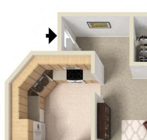 floorplan A1 1 bedroom