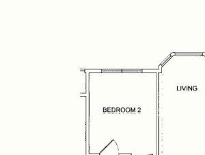 2 Bedroom B Floorplan 2 Bedroom B Floorplan at Kearney Plaza Apartments in Portland, Oregon