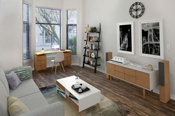 Hardwood Flooring Available at Kearney Plaza Apartments in Portland, Oregon