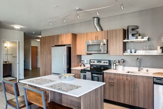 Kitchen with island