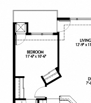 808 Berry_Two Bedroom_Floor Plan