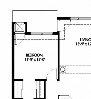 808 Berry_Two Bedroom_Floor Plan