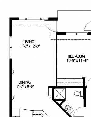 808 Berry_Two Bedroom_Floor Plan