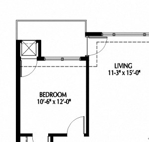 808 Berry_Two Bedroom_Floor Plan
