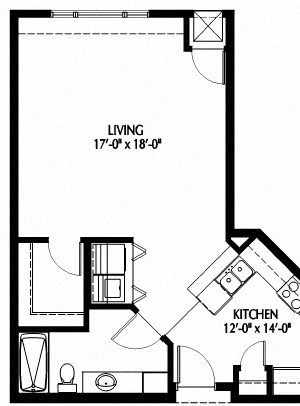808 Berry_Studio_Floor Plan