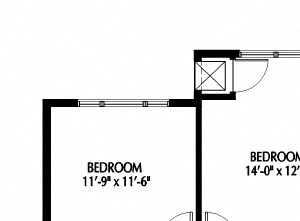 808 Berry_Two Bedroom_Floor Plan