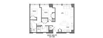 2 Bedroom Floor Plan
