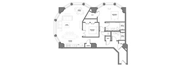 2 Bedroom Floor Plan