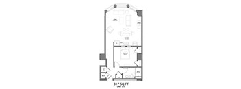 1 Bedroom Floor Plan